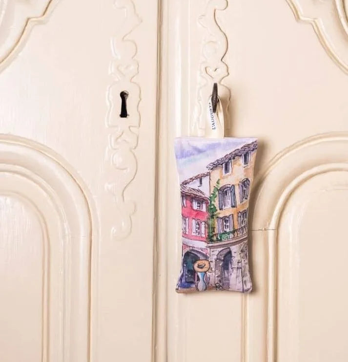 French Organic Lavender Sachets, NEW Designs - Handmade from original artwork