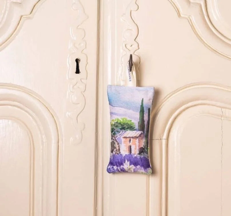 French Organic Lavender Sachets, NEW Designs - Handmade from original artwork