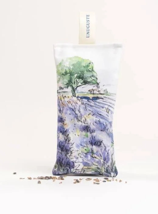 French Organic Lavender Sachets, NEW Designs - Handmade from original artwork