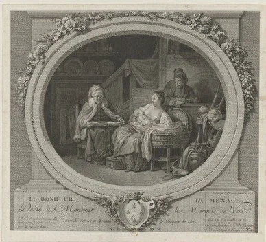 French Antique Museum-Quality Engravings by Nicolas de Launay, c. 1783/1778, Matching Pair, Rare and Extraordinary
