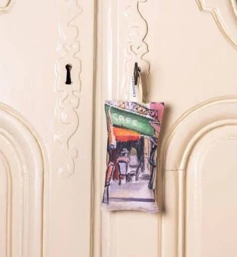 French Organic Lavender Sachets, NEW Designs - Handmade from original artwork