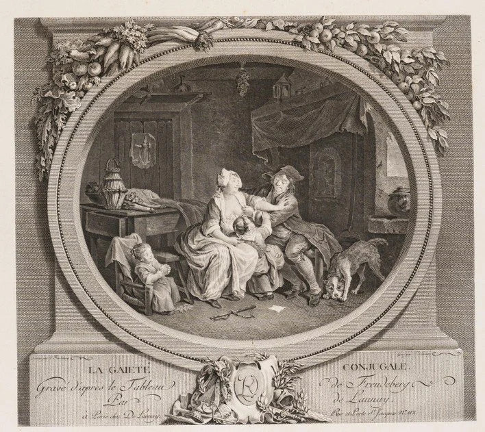 French Antique Museum-Quality Engravings by Nicolas de Launay, c. 1783/1778, Matching Pair, Rare and Extraordinary
