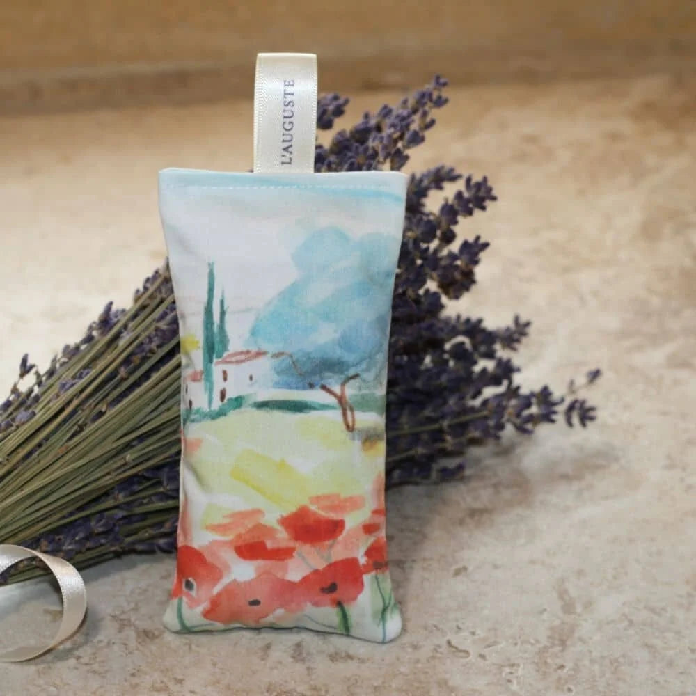 French Organic Lavender Sachets, NEW Designs - Handmade from original artwork