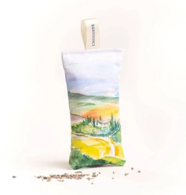 French Organic Lavender Sachets, NEW Designs - Handmade from original artwork