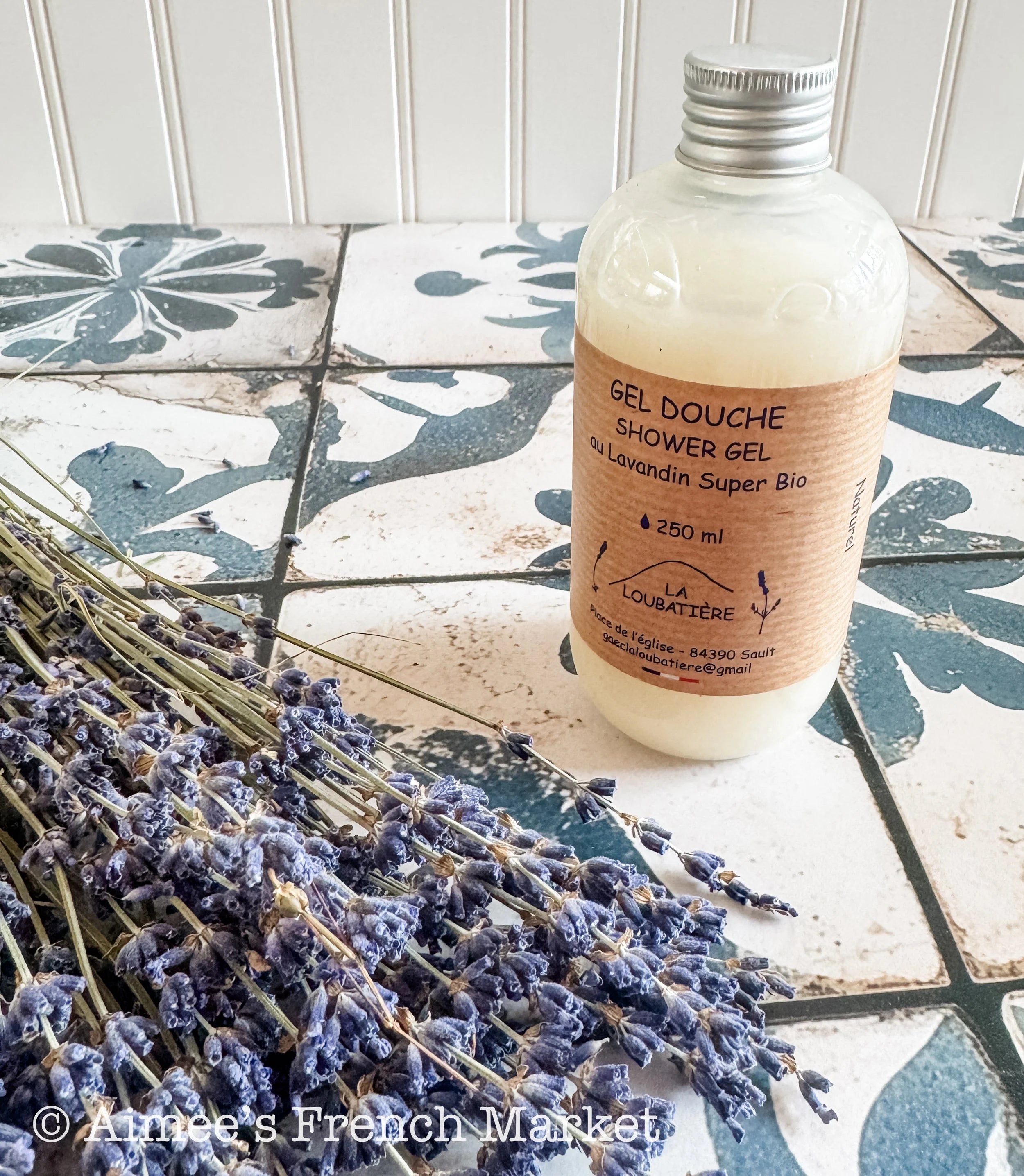 Organic Lavender Shower Gel from Provence, France