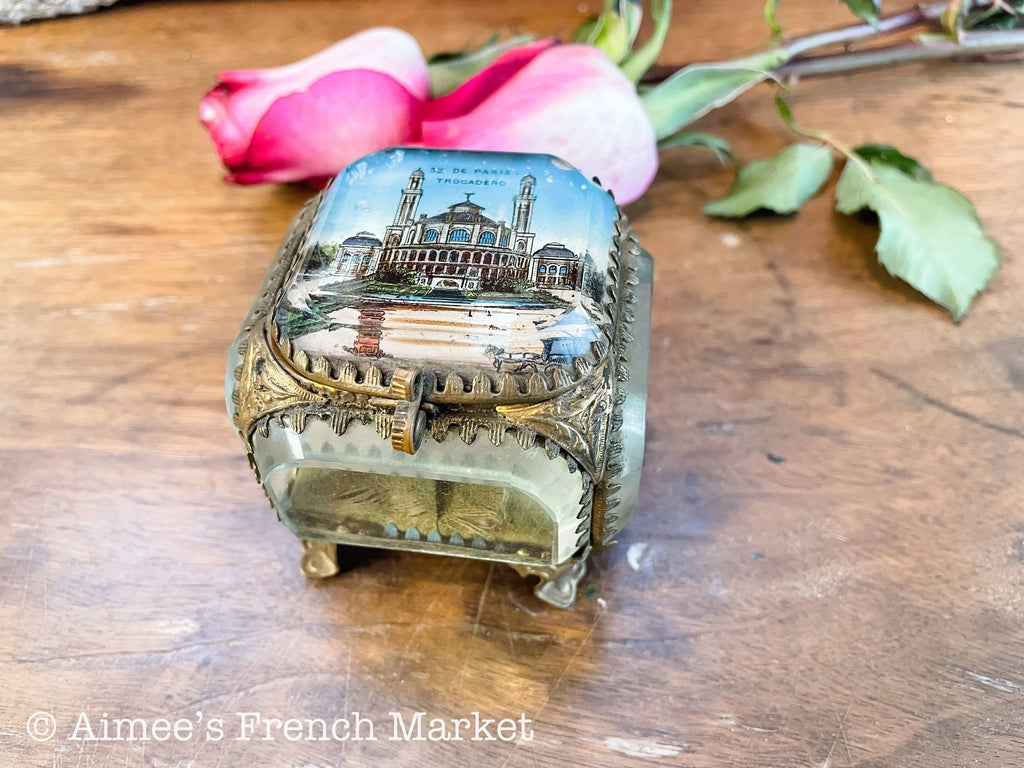 Vintage Souvenir Jewelry Box, c. 1890-1900 - #19 Trocadero