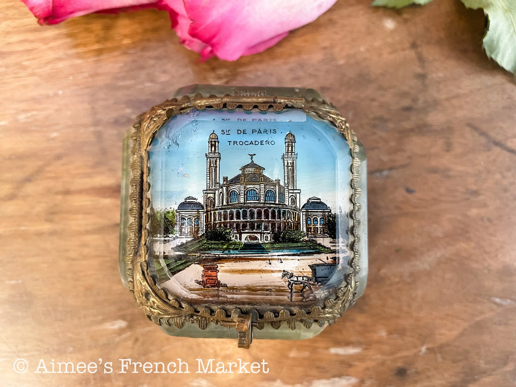 Vintage Souvenir Jewelry Box, c. 1890-1900 - #19 Trocadero