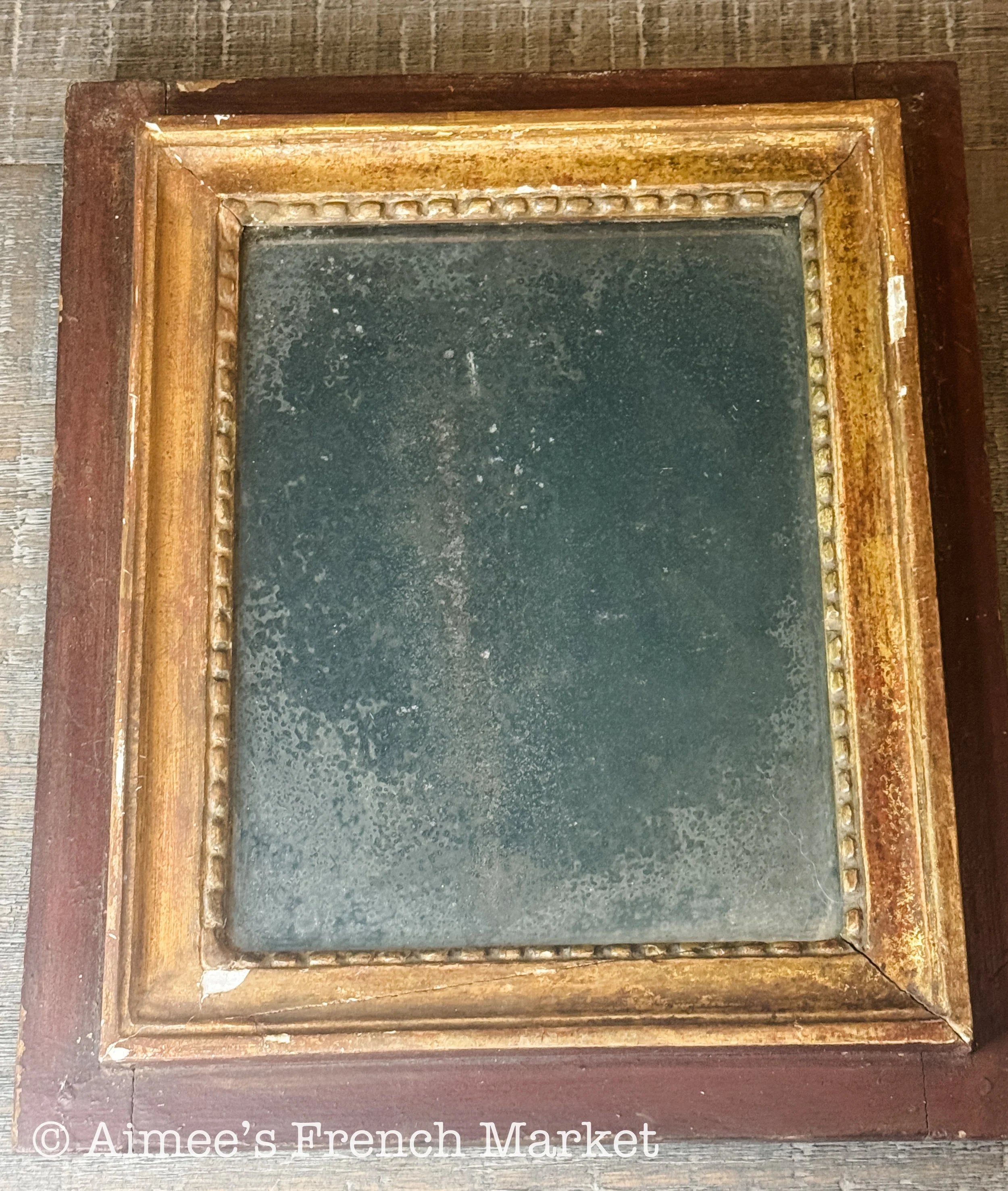 French Antique Gilt Framed Mirror
