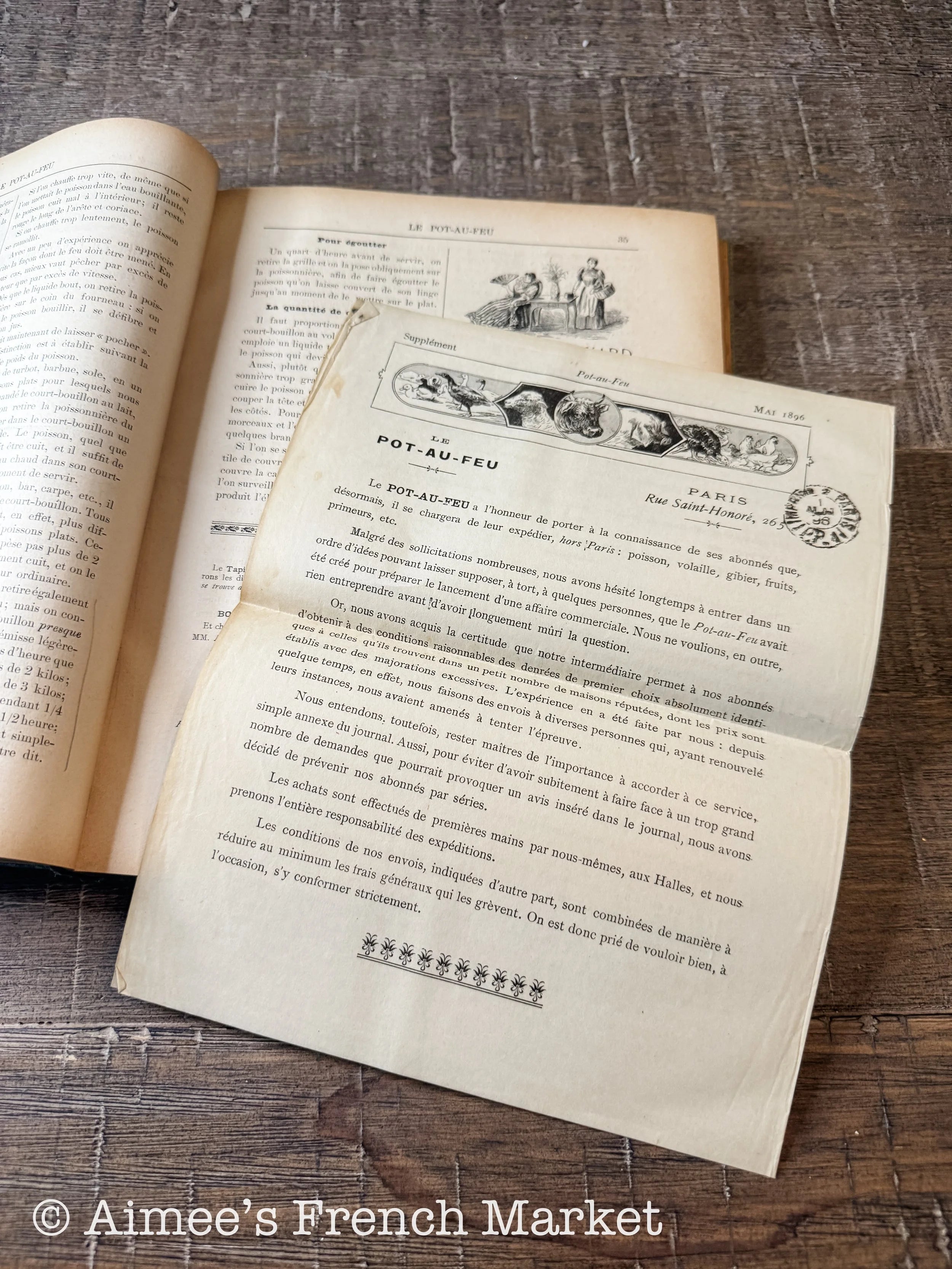 RARE - Full year compilation of Le Pot au Feu Lady's Magazine, 1896