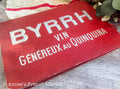 Antique French Byrrh Advertising Display Card c.1900, Belle Époque Aperitif Art
