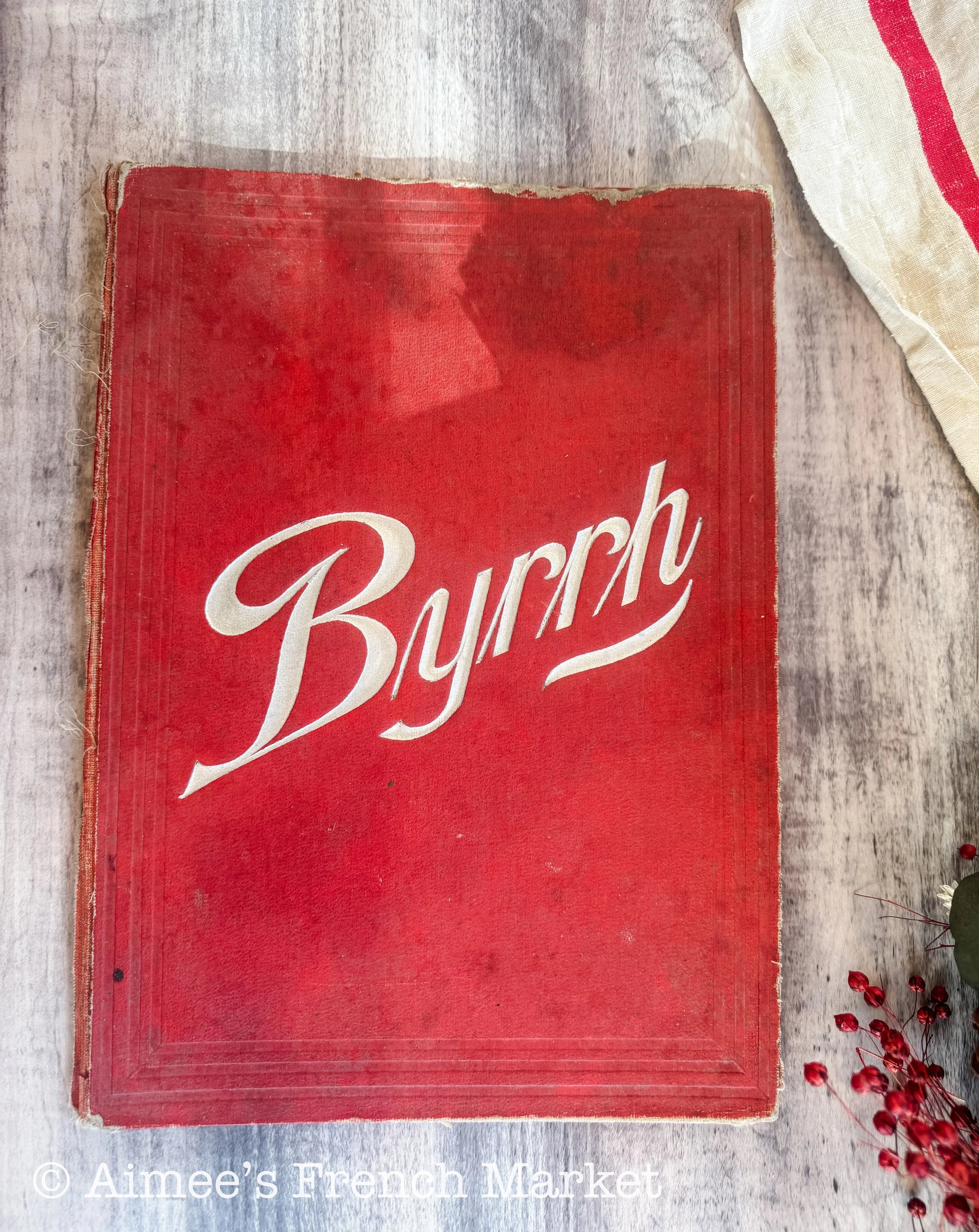 Antique French Byrrh Advertising Display Card c.1900, Belle Époque Aperitif Art
