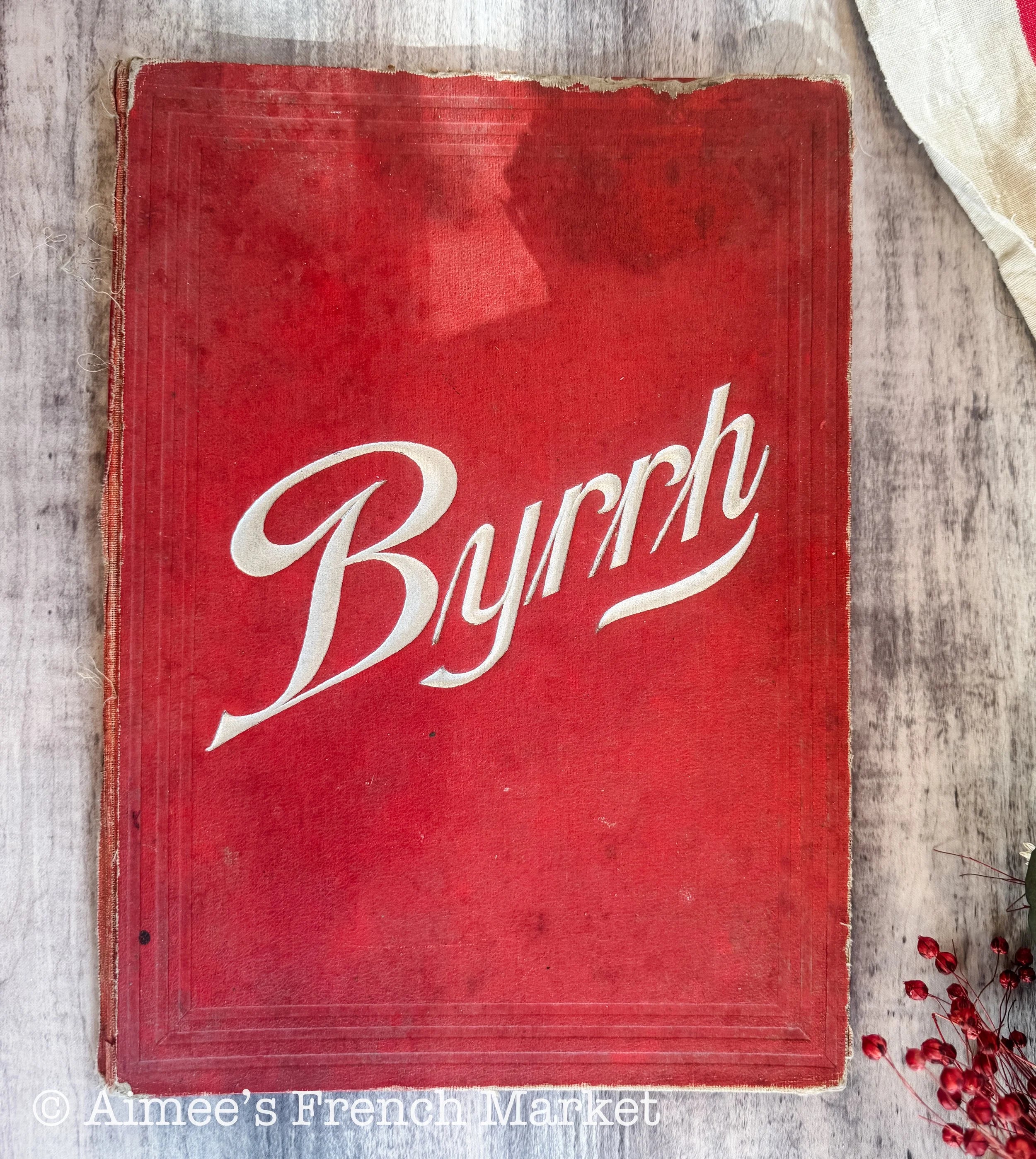 Antique French Byrrh Advertising Display Card c.1900, Belle Époque Aperitif Art