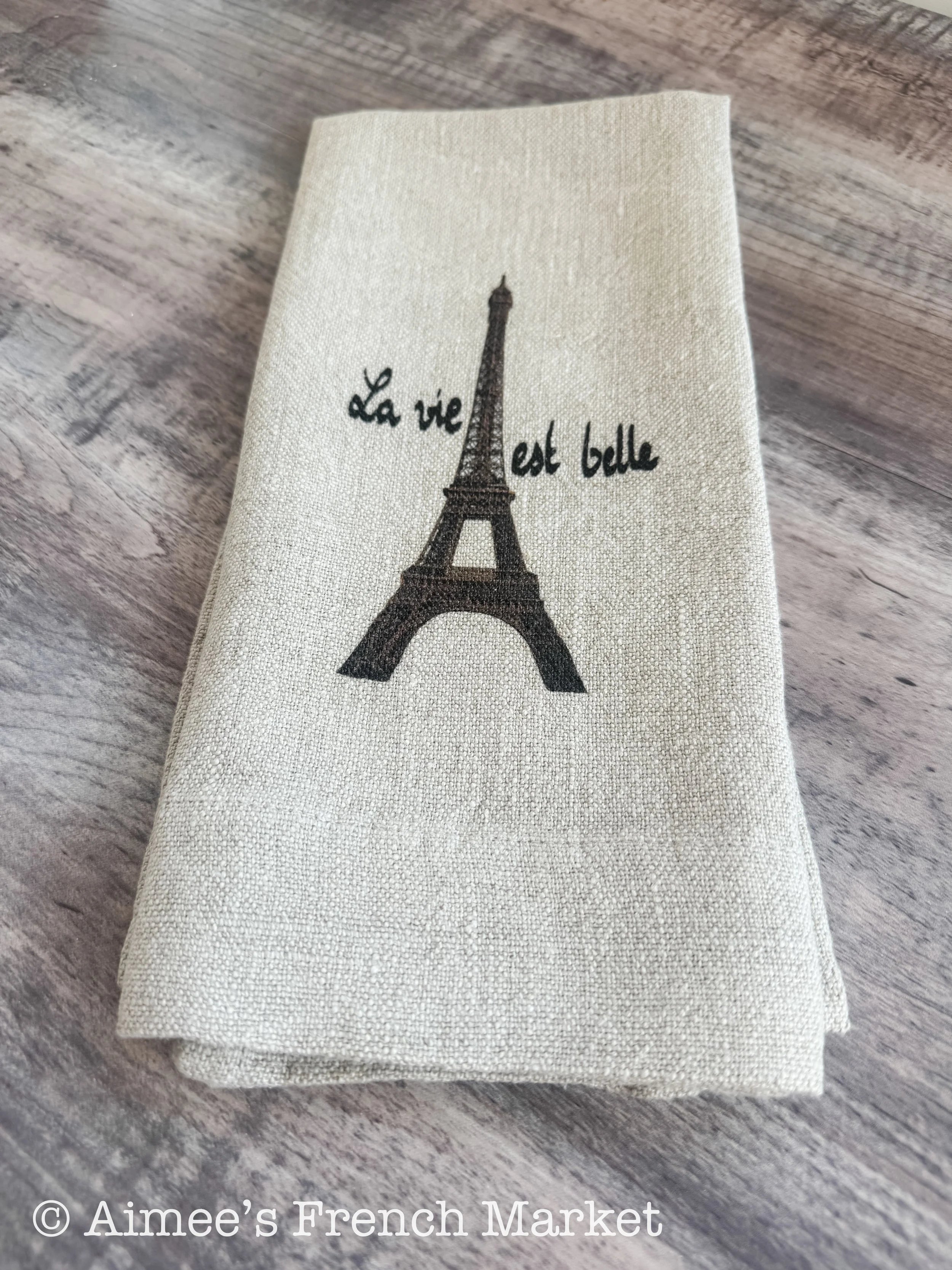"My French Kitchen" Gift Box - AUTHENTIC items, all directly from France - four towels choices or a wine bag