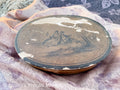 75% off - Antique French Oval Jewelry Box with hinged lid and bucolic scene, c. 1900