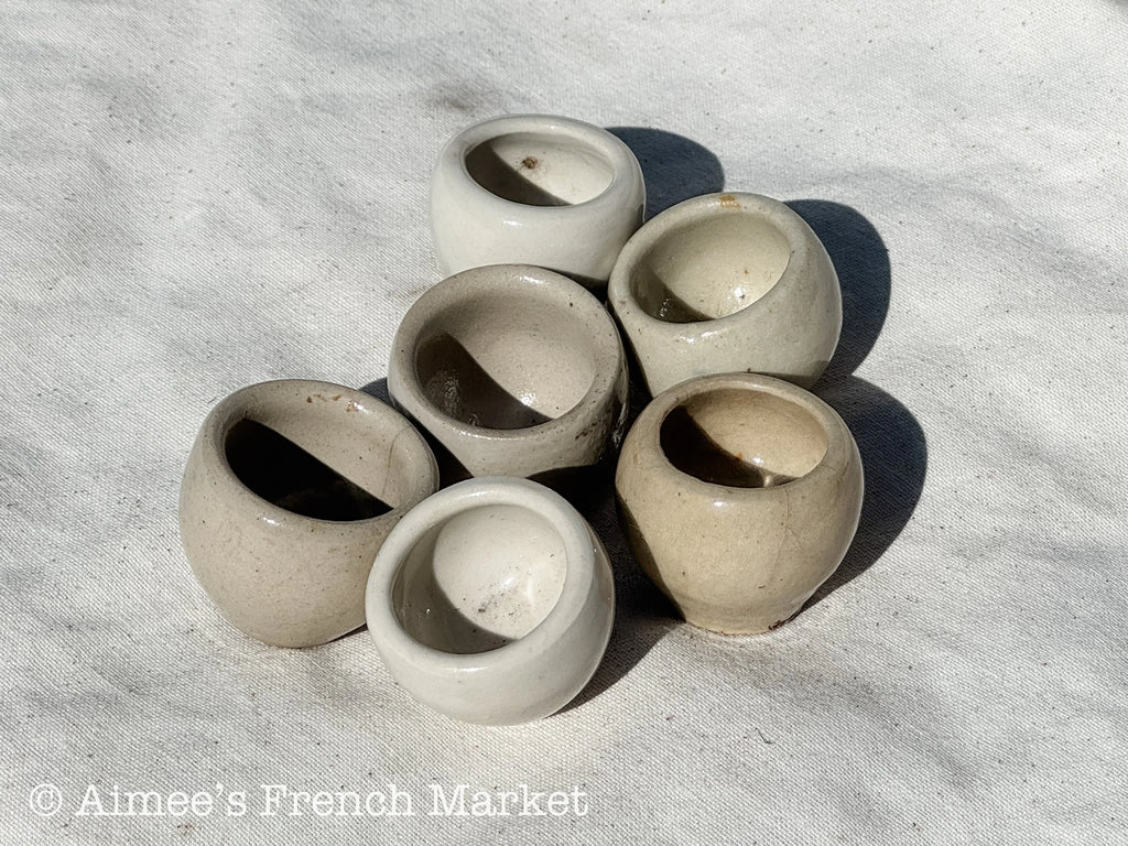 Vintage French Escargot Pots - Sets of 6