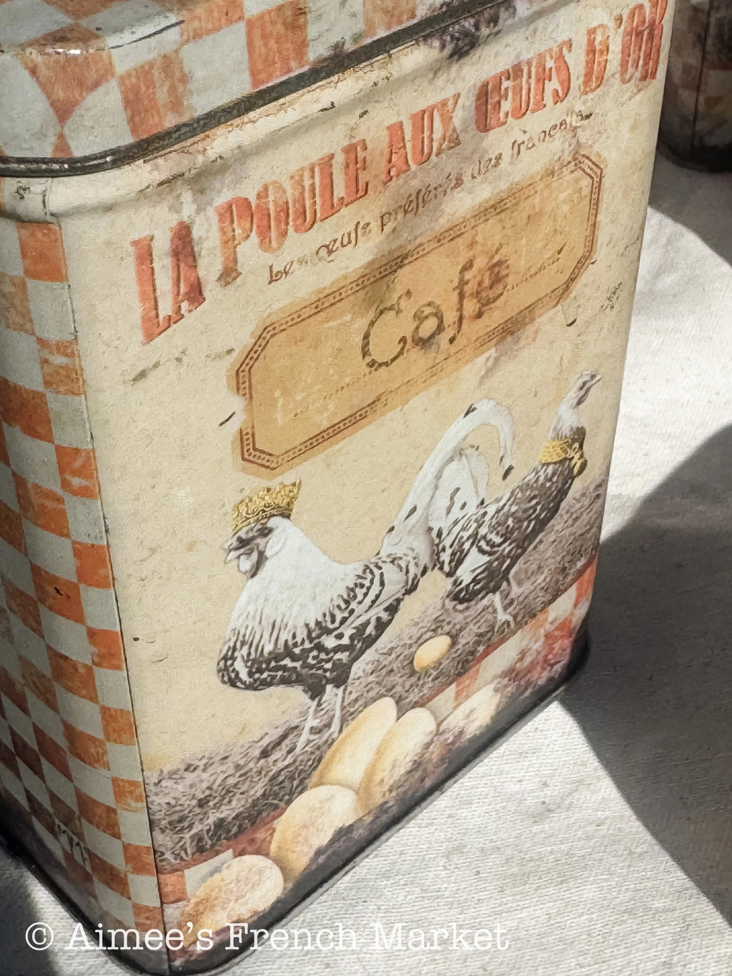 French Vintage Kitchen Canisters, c. 1970