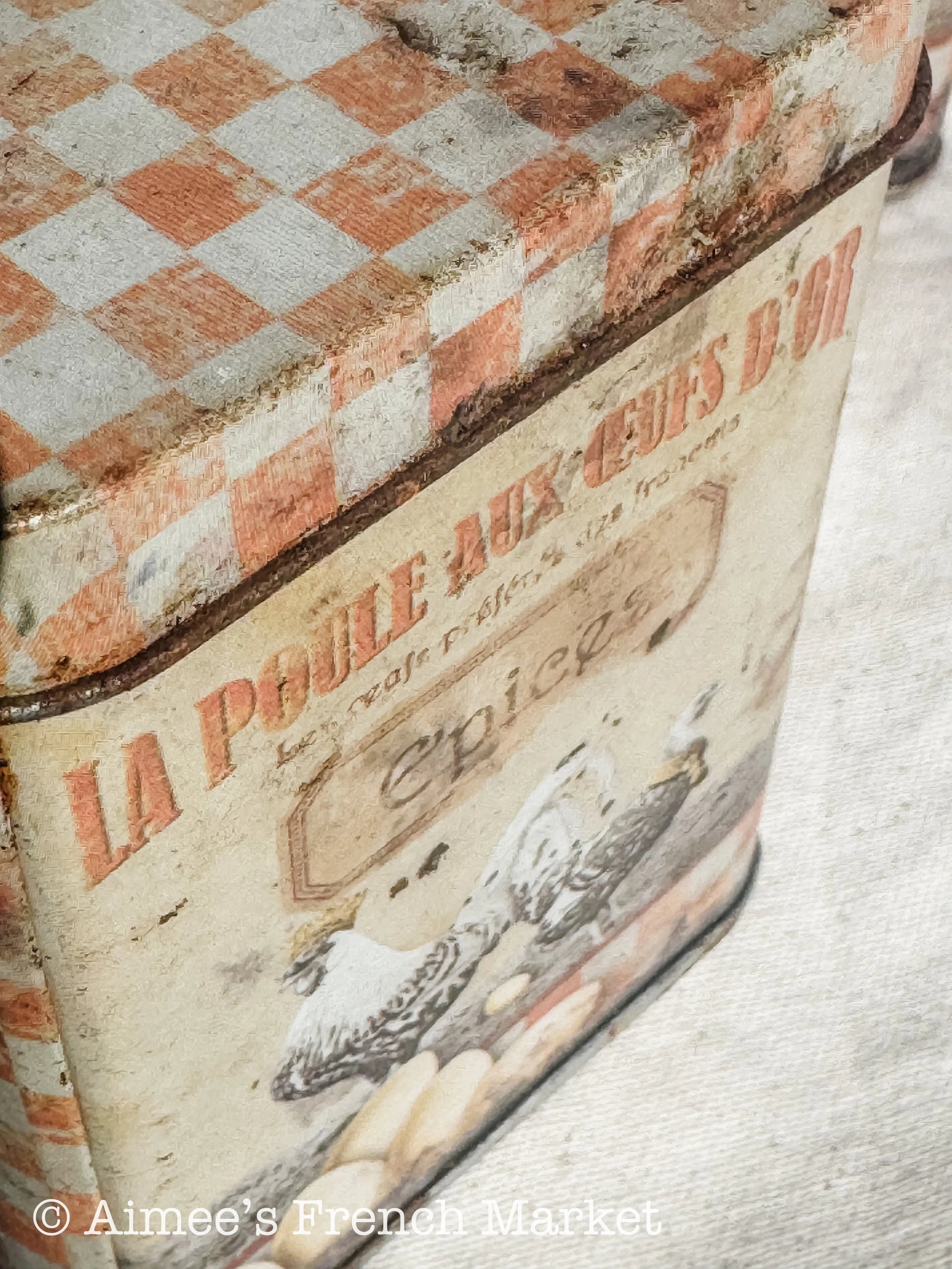 French Vintage Kitchen Canisters, c. 1970