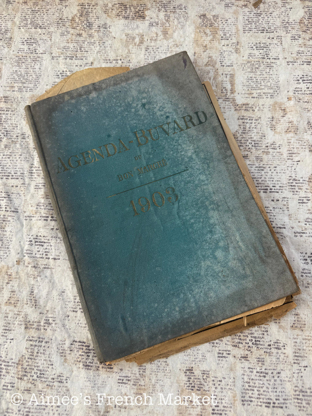 Antique Agenda from Le Bon Marche Dept Store in Paris, 1903 - Agenda/Diary/Calendar/Workbook