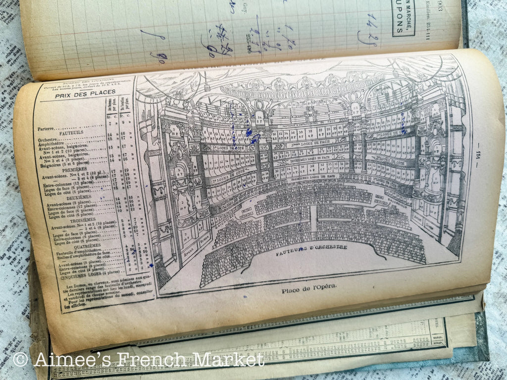 Antique Agenda from Le Bon Marche Dept Store in Paris, 1903 - Agenda/Diary/Calendar/Workbook