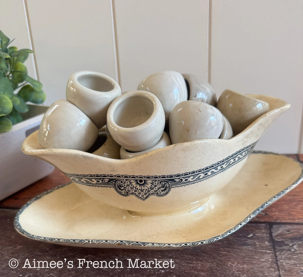Vintage French Escargot Pots - Sets of 6