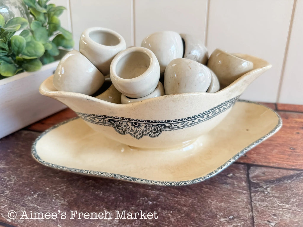 Vintage French Escargot Pots - Sets of 6