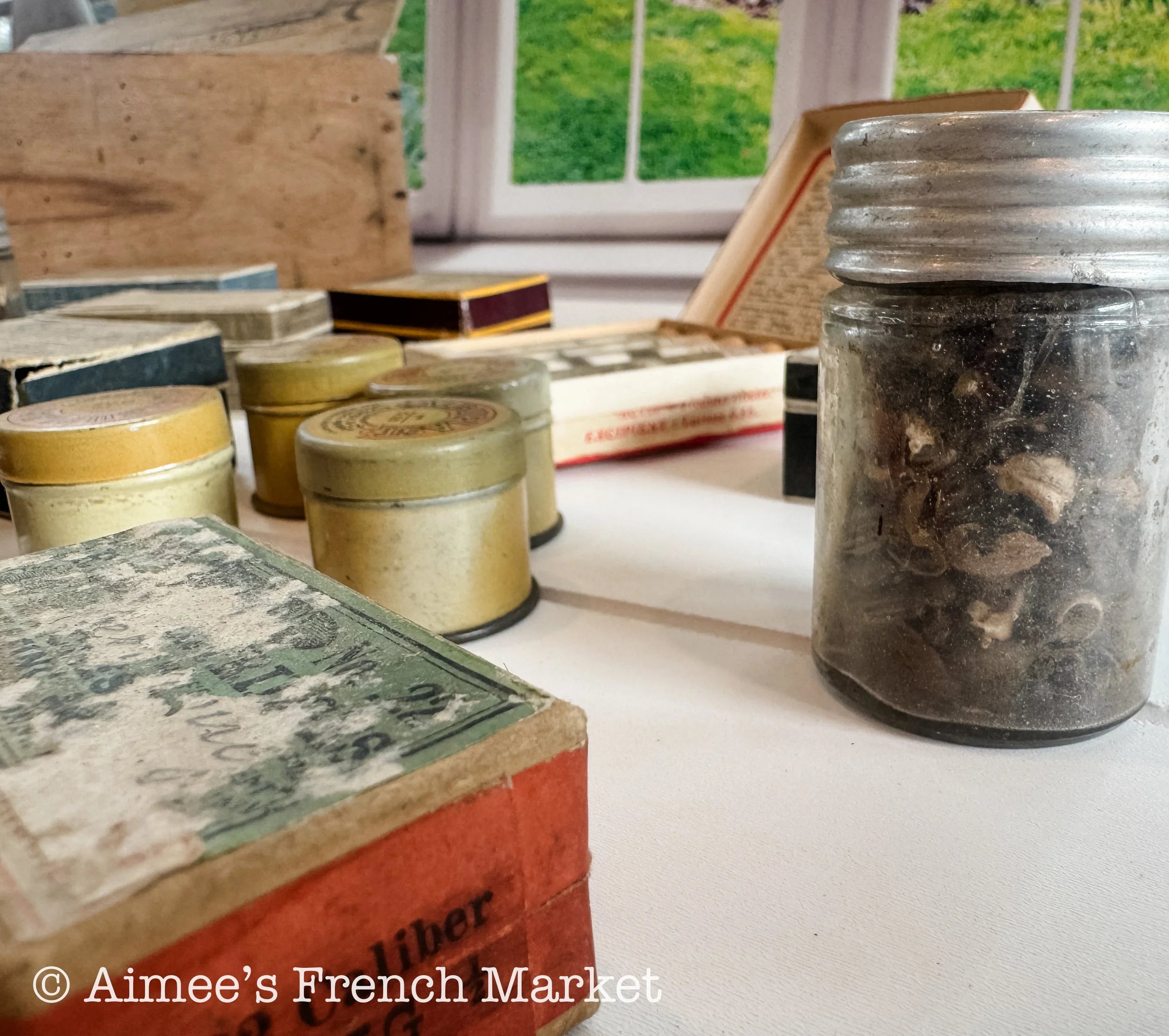Antique French Seed Collection – Vilmorin-Andrieux, Jardin Ephemera in Wood Crate, 19th Century Gardenalia, Potager Decor