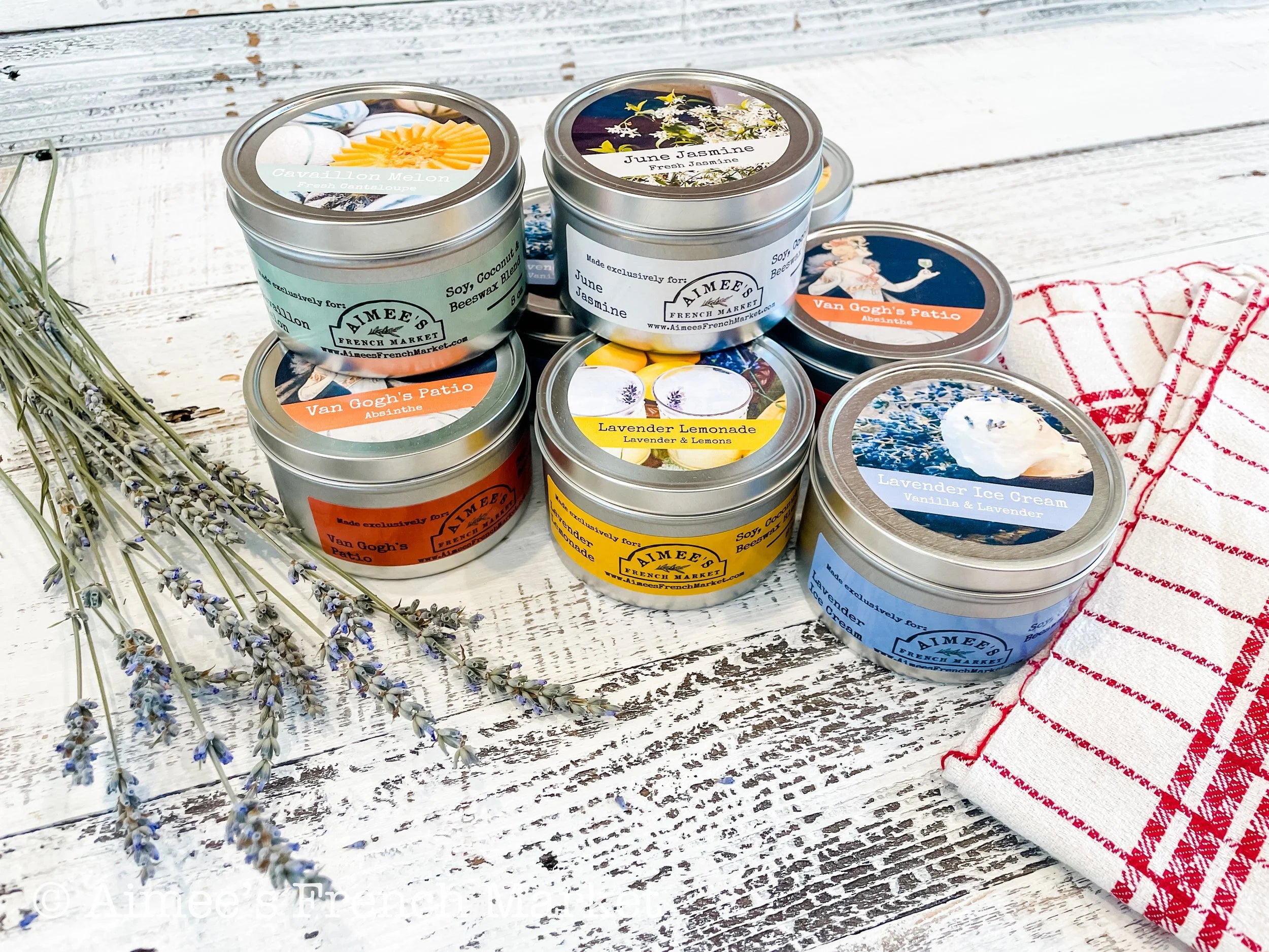 Summer Candle Collection made exclusively for Aimee's French Market