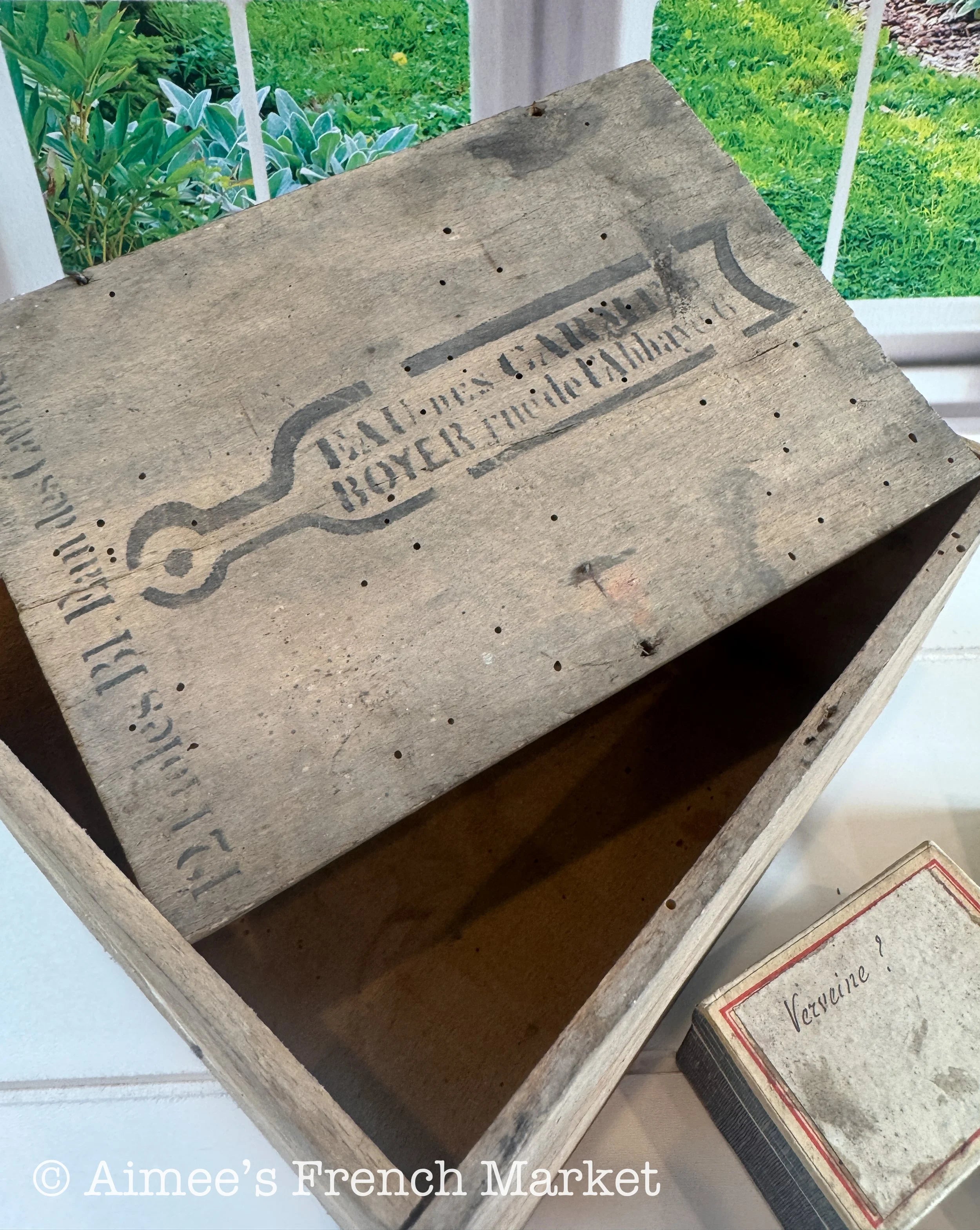Antique French Seed Collection – Vilmorin-Andrieux, Jardin Ephemera in Wood Crate, 19th Century Gardenalia, Potager Decor