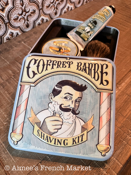 Perfect Father's Day Gift! - French Barber Kit - Soap, Brush and Aftershave