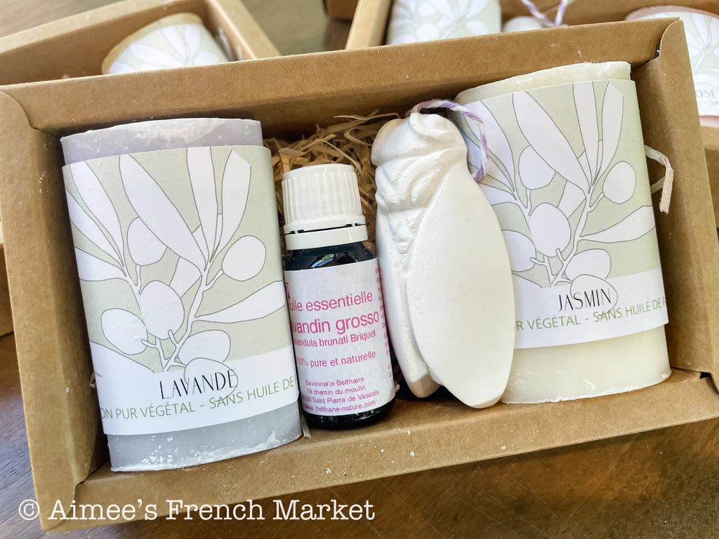 50% off Selected Scents - French Soap and Lavender Oil Set - Handmade in France, Organic