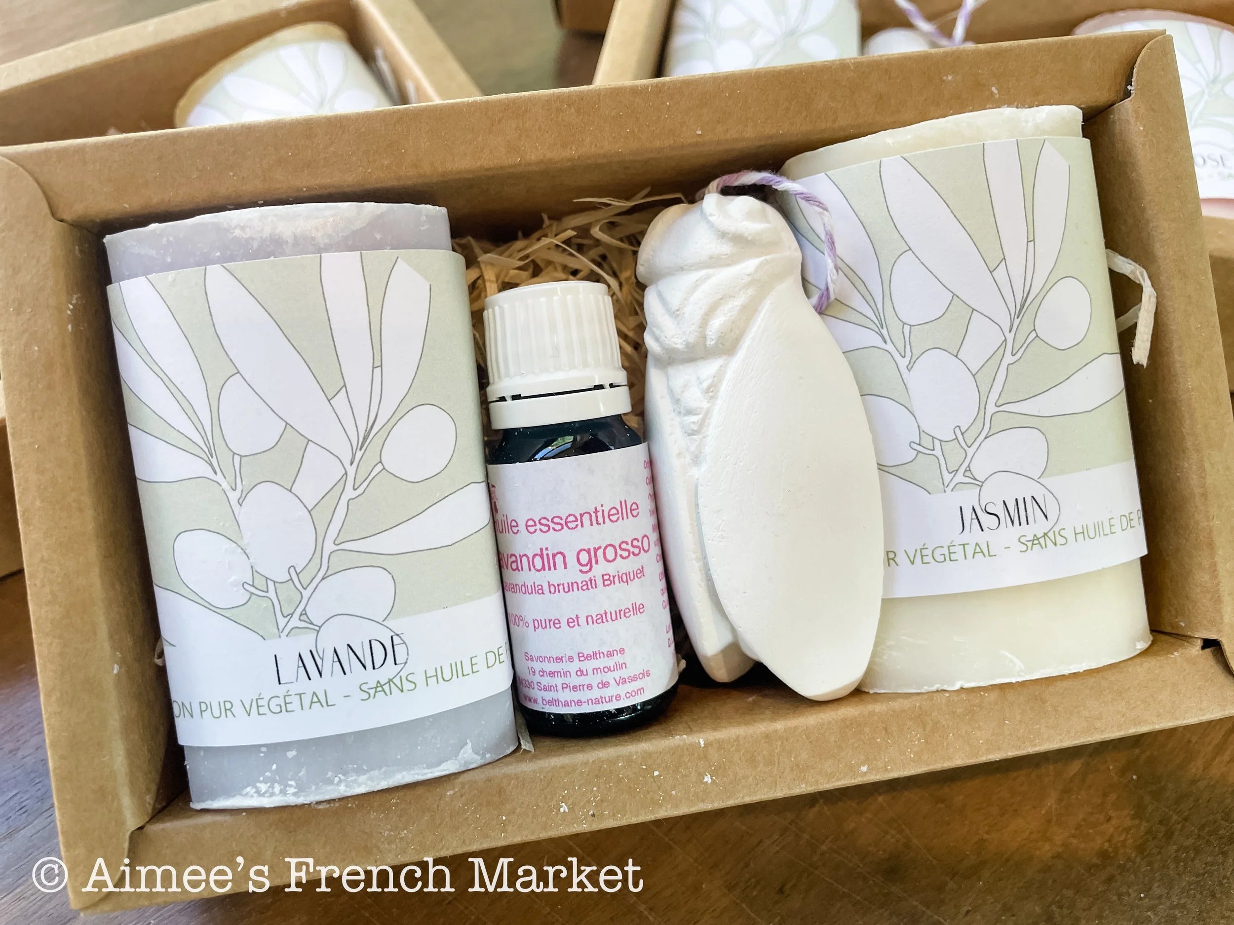 50% off Selected Scents - French Soap and Lavender Oil Set - Handmade in France, Organic