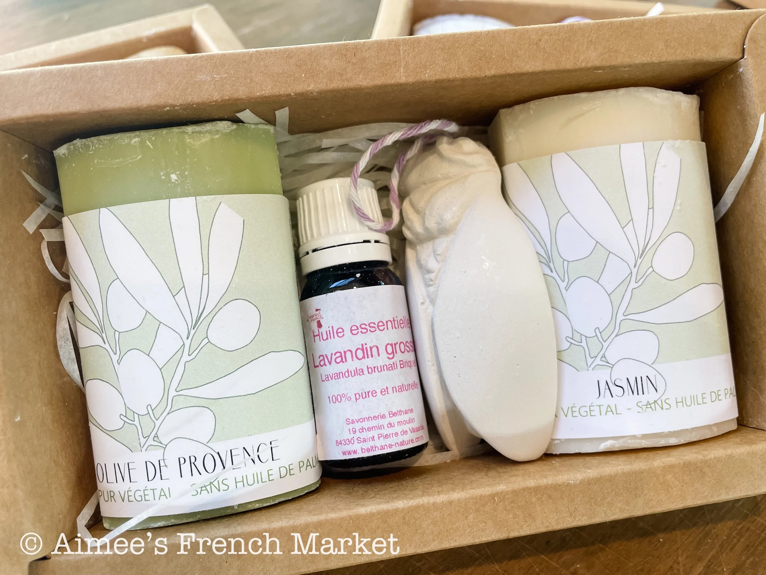 50% off Selected Scents - French Soap and Lavender Oil Set - Handmade in France, Organic