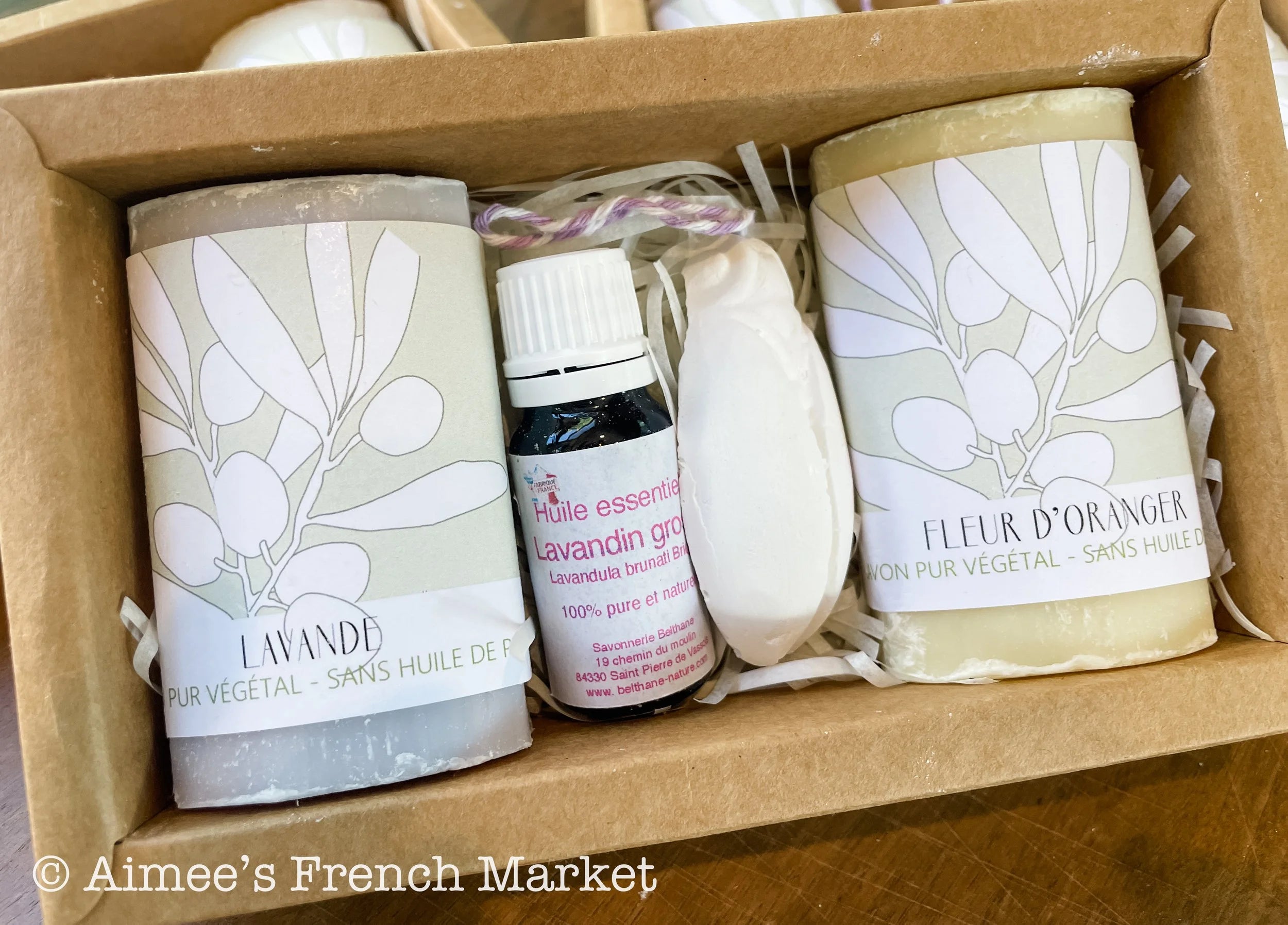 50% off Selected Scents - French Soap and Lavender Oil Set - Handmade in France, Organic