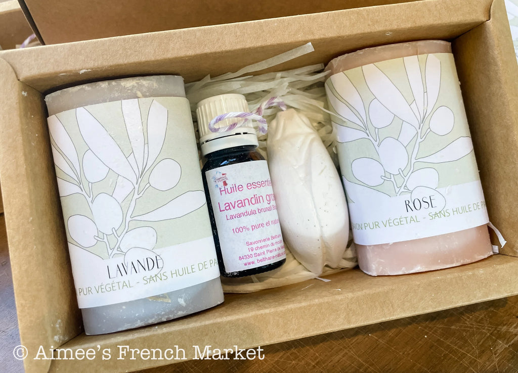 50% off Selected Scents - French Soap and Lavender Oil Set - Handmade in France, Organic