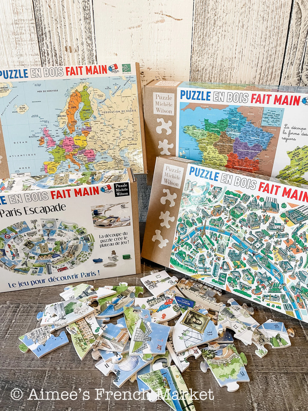 Handmade French Puzzles - The Kids (or kid at heart) Collection