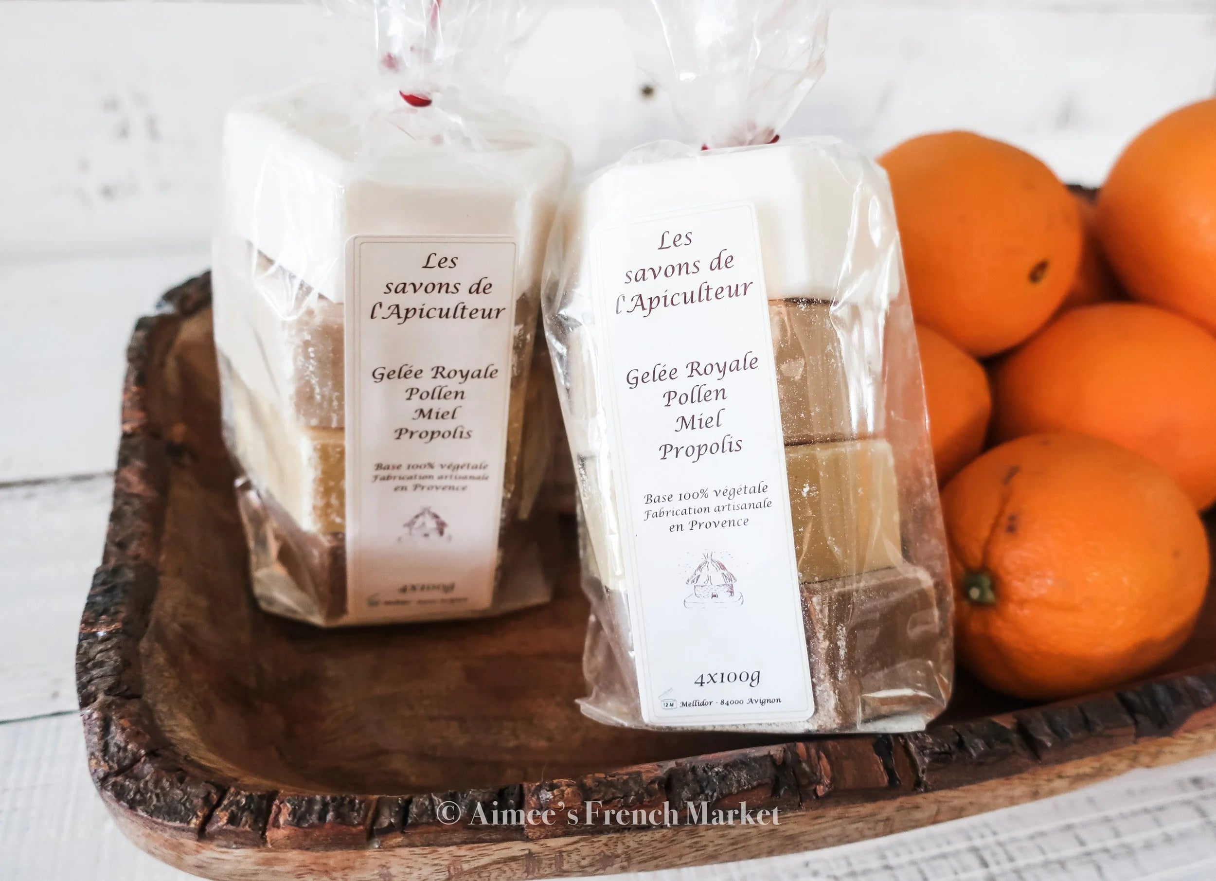 Natural Artisan Honey Bee Soap Set (4 bars) - Organic. 4x100g