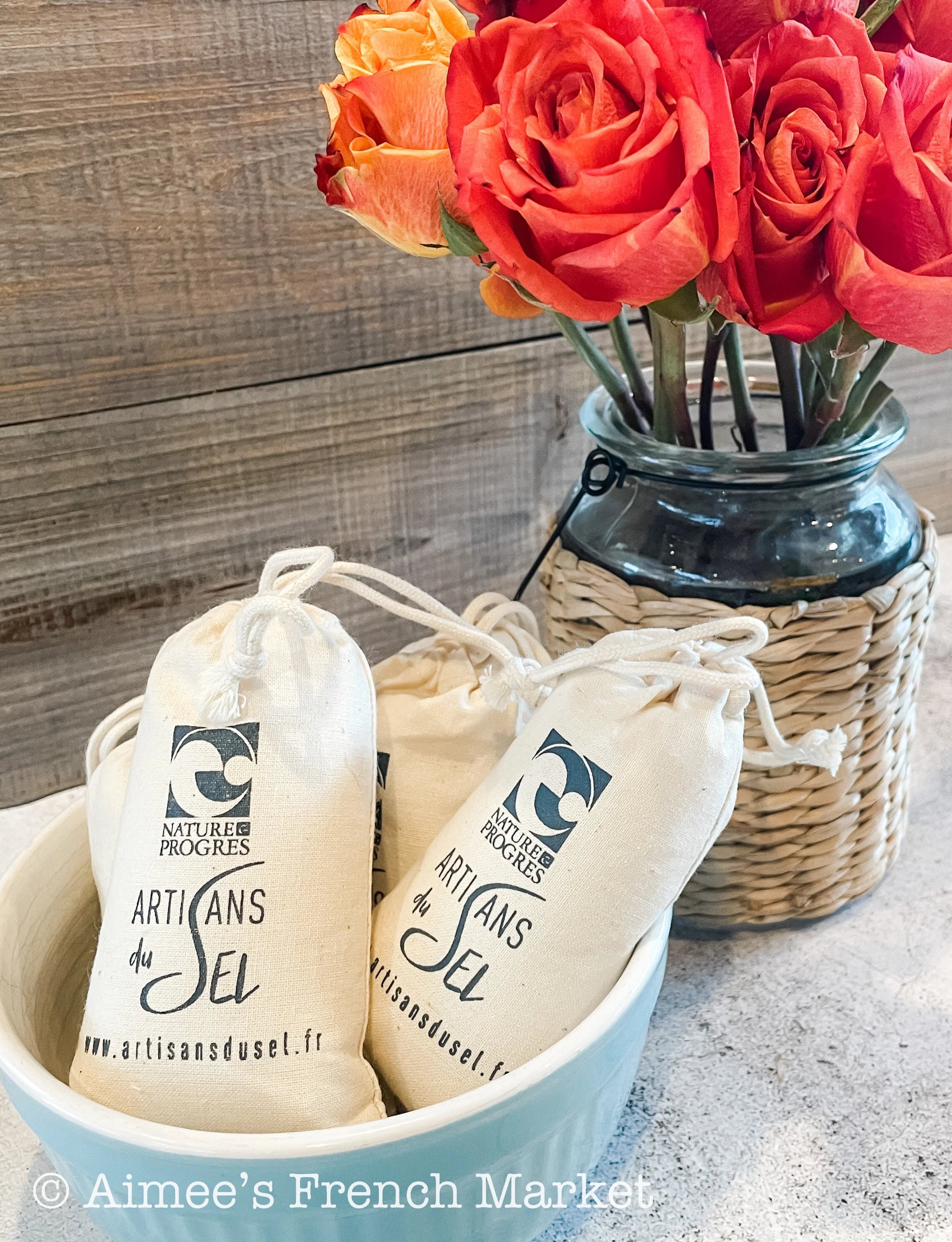 Small Production Fleur de Sel Salt (from Brittany) - 150g Cloth Sacks