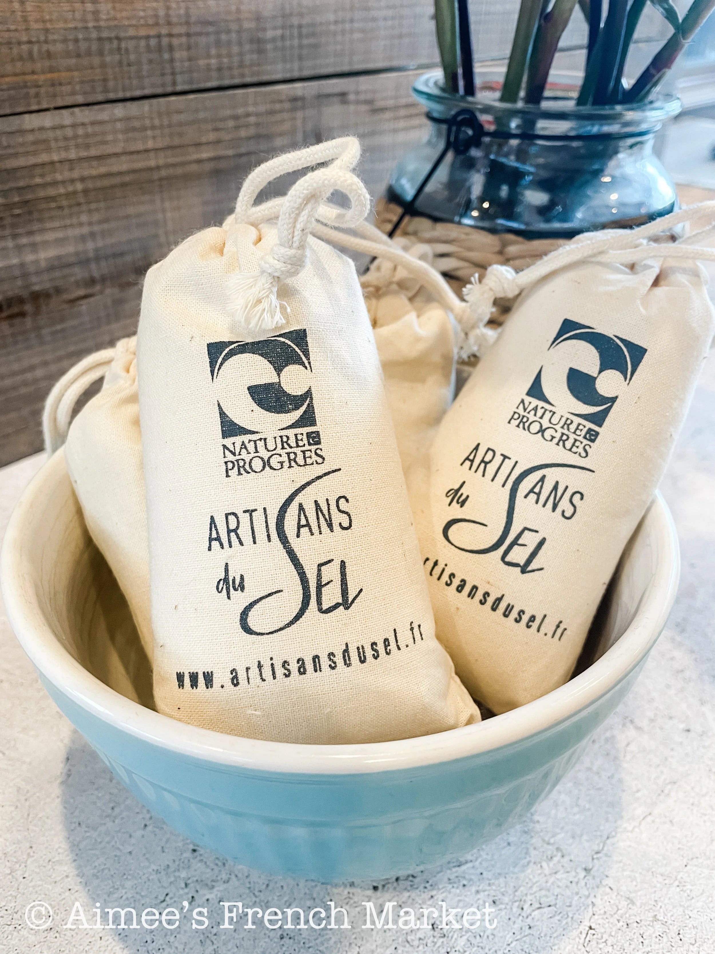 Small Production Fleur de Sel Salt (from Brittany) - 150g Cloth Sacks