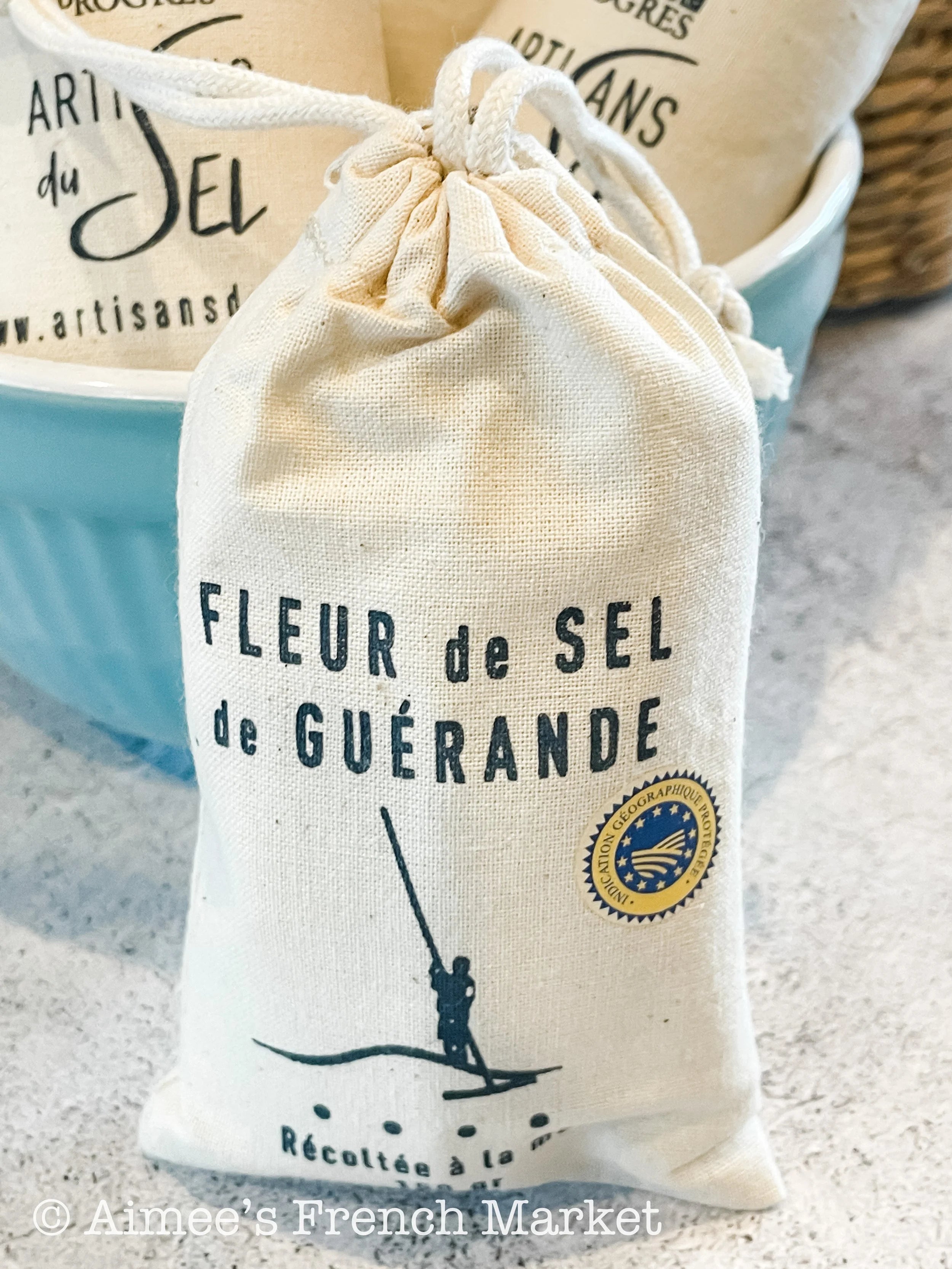 Small Production Fleur de Sel Salt (from Brittany) - 150g Cloth Sacks