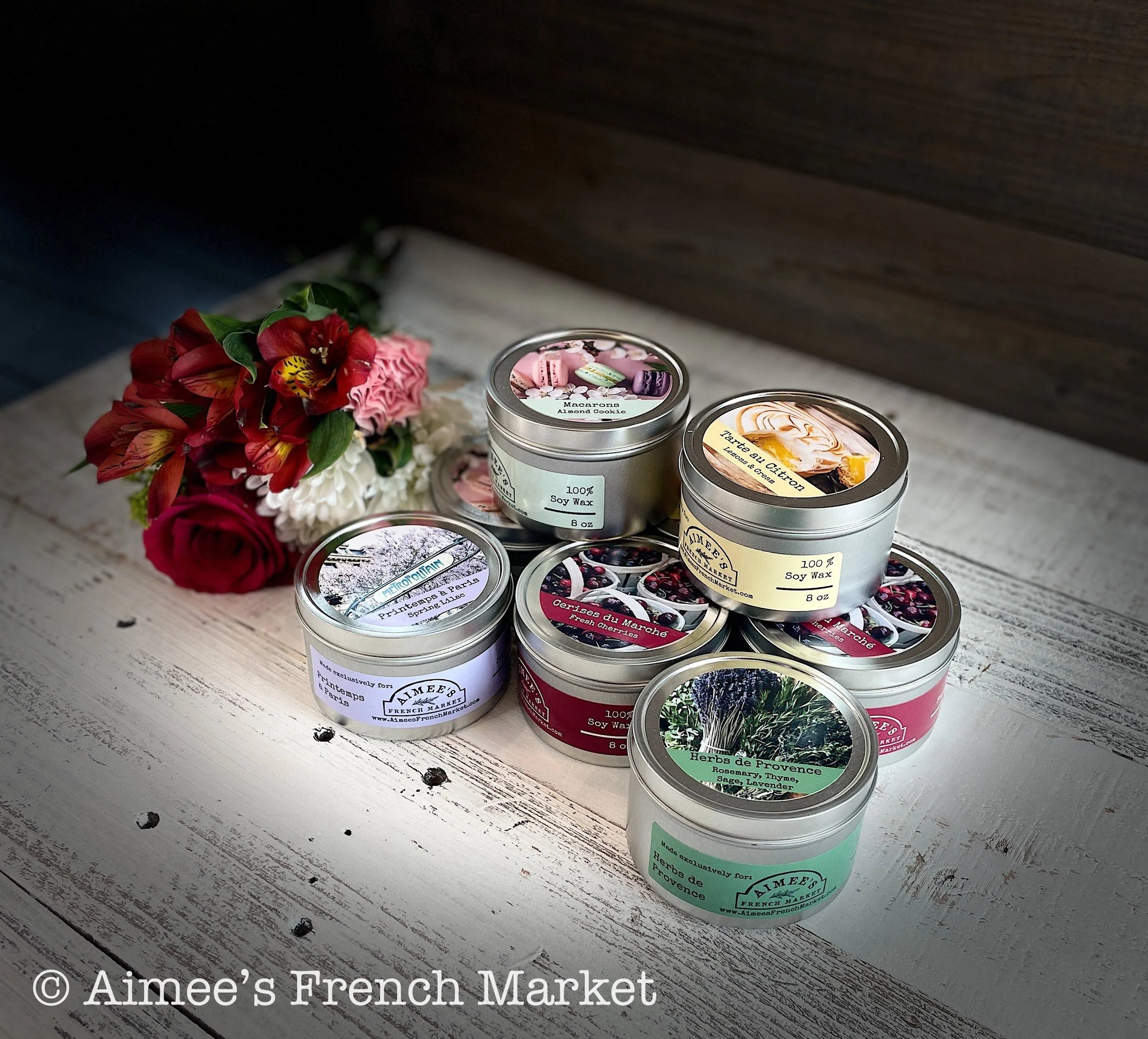 Spring Candle Collection made exclusively for Aimee's French Market