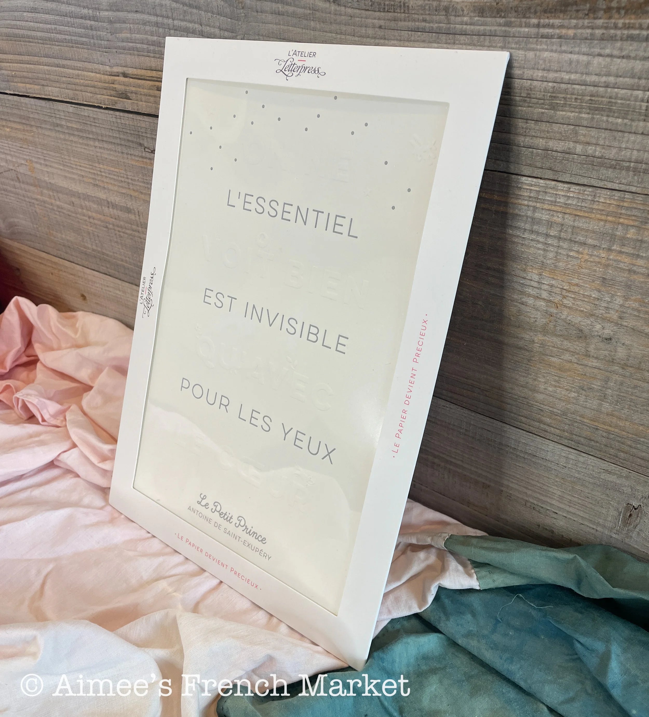 Art Print with Quote from "The Little Prince"  - Made in Paris
