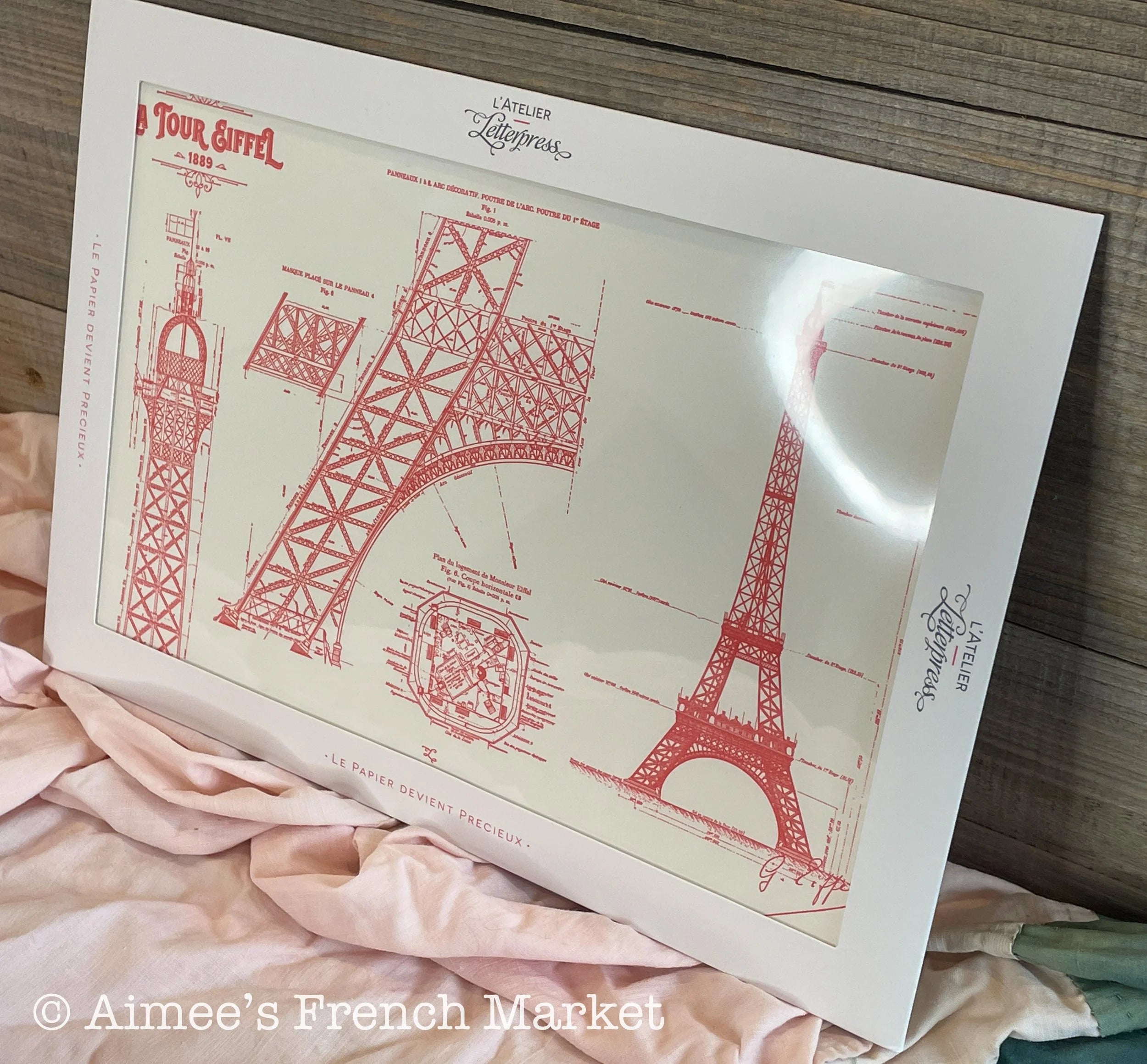 Art Print Original Details of the Eiffel Tower - Made in Paris