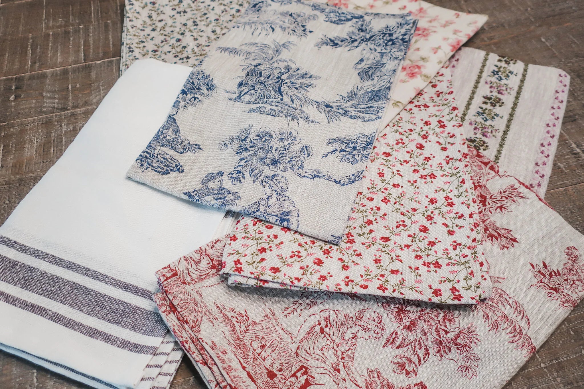 Linen Table/Dresser Runners - Handmade in France - Now in two sizes!