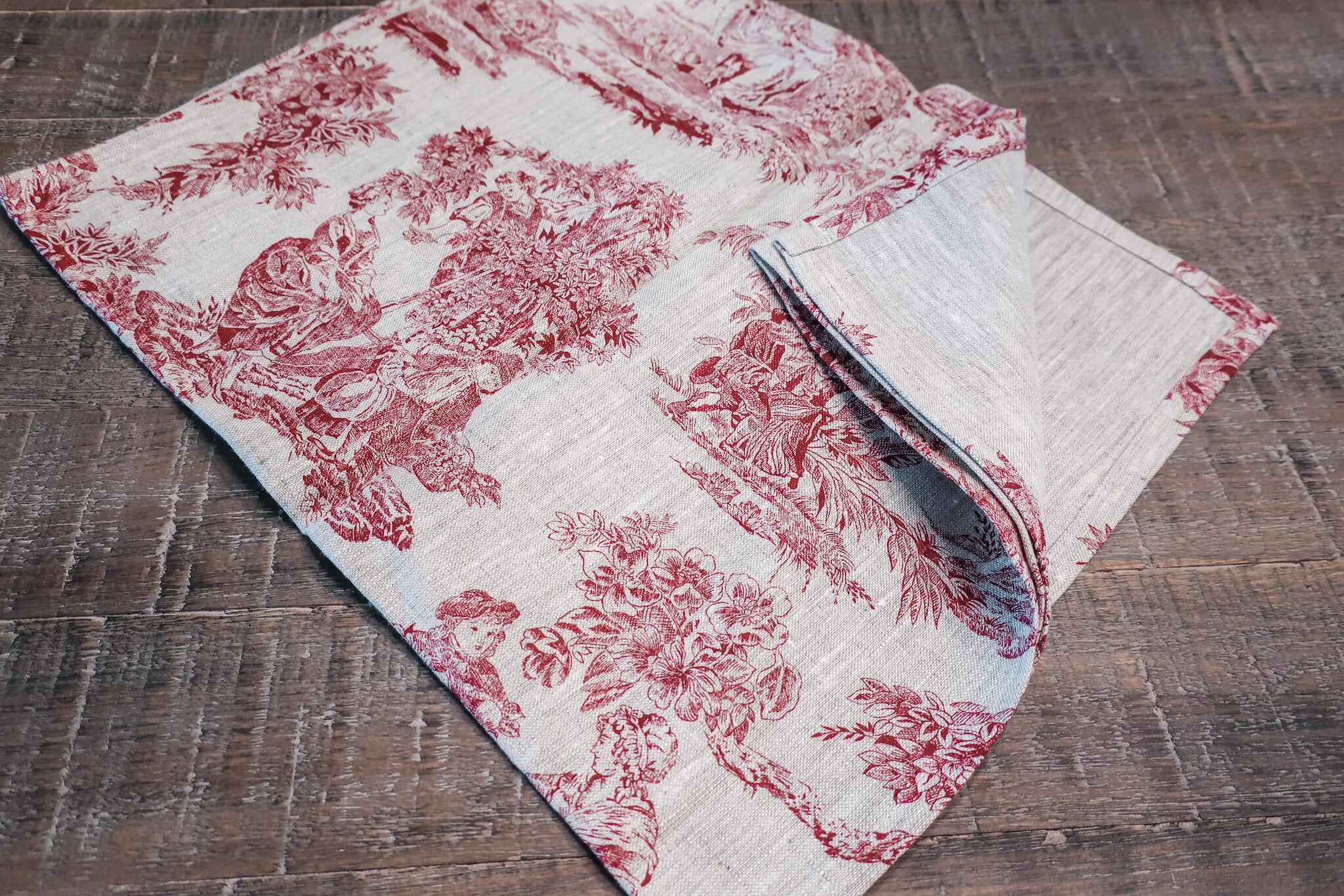 Linen Table/Dresser Runners - Handmade in France - Now in two sizes!