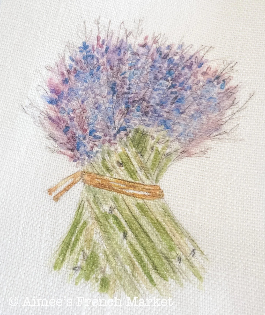 French-themed 100% Soft Linen Towels