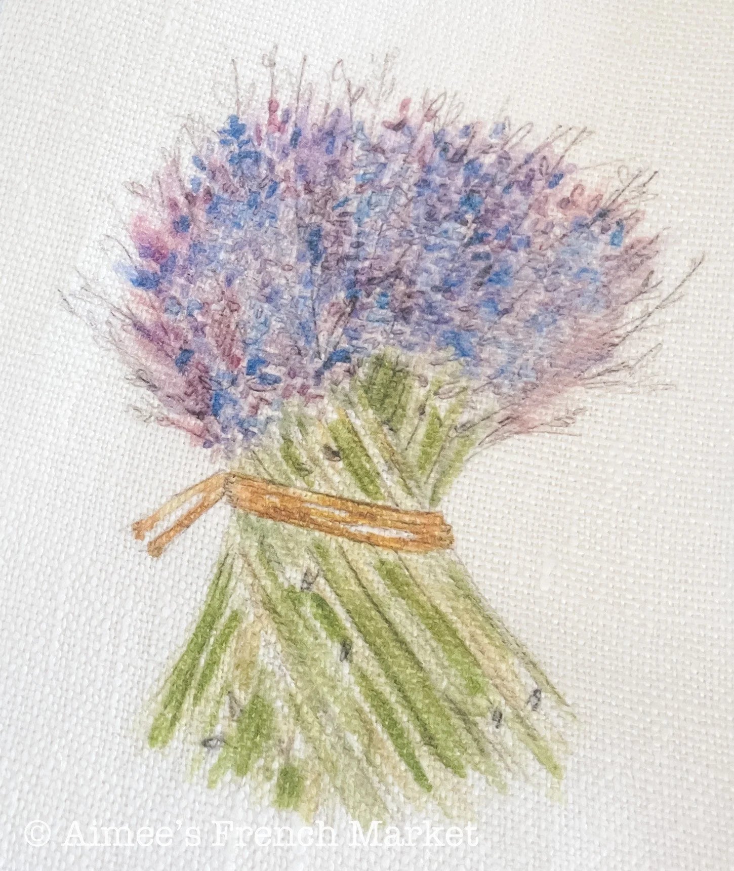 French-themed 100% Soft Linen Towels