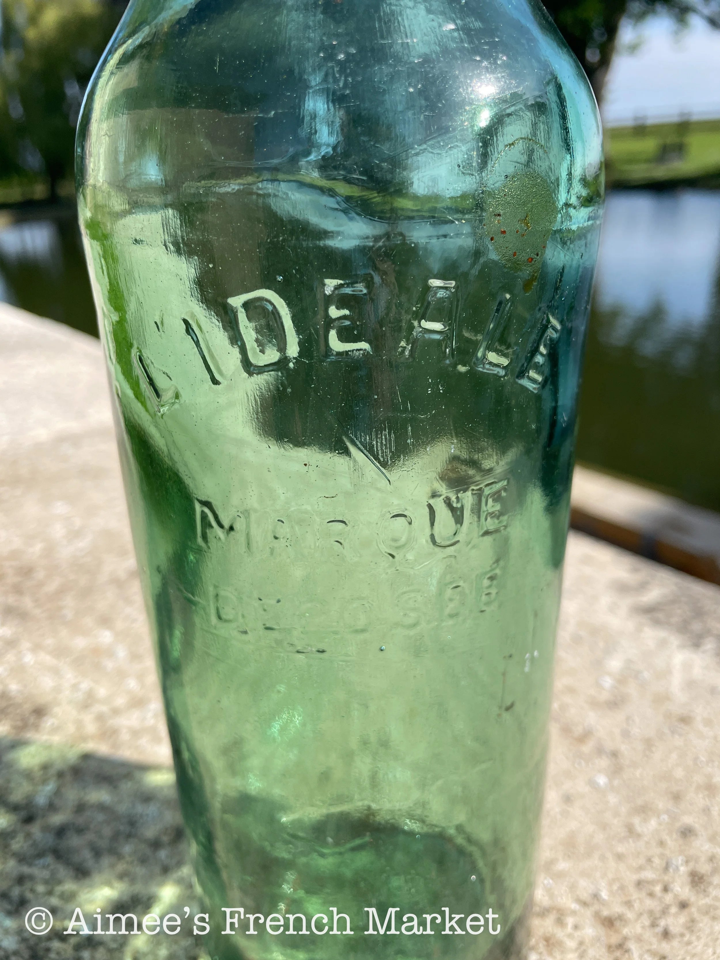 Rare LARGE Vintage Preserves Bottles L'Idéal with porcelain cap - 1920s