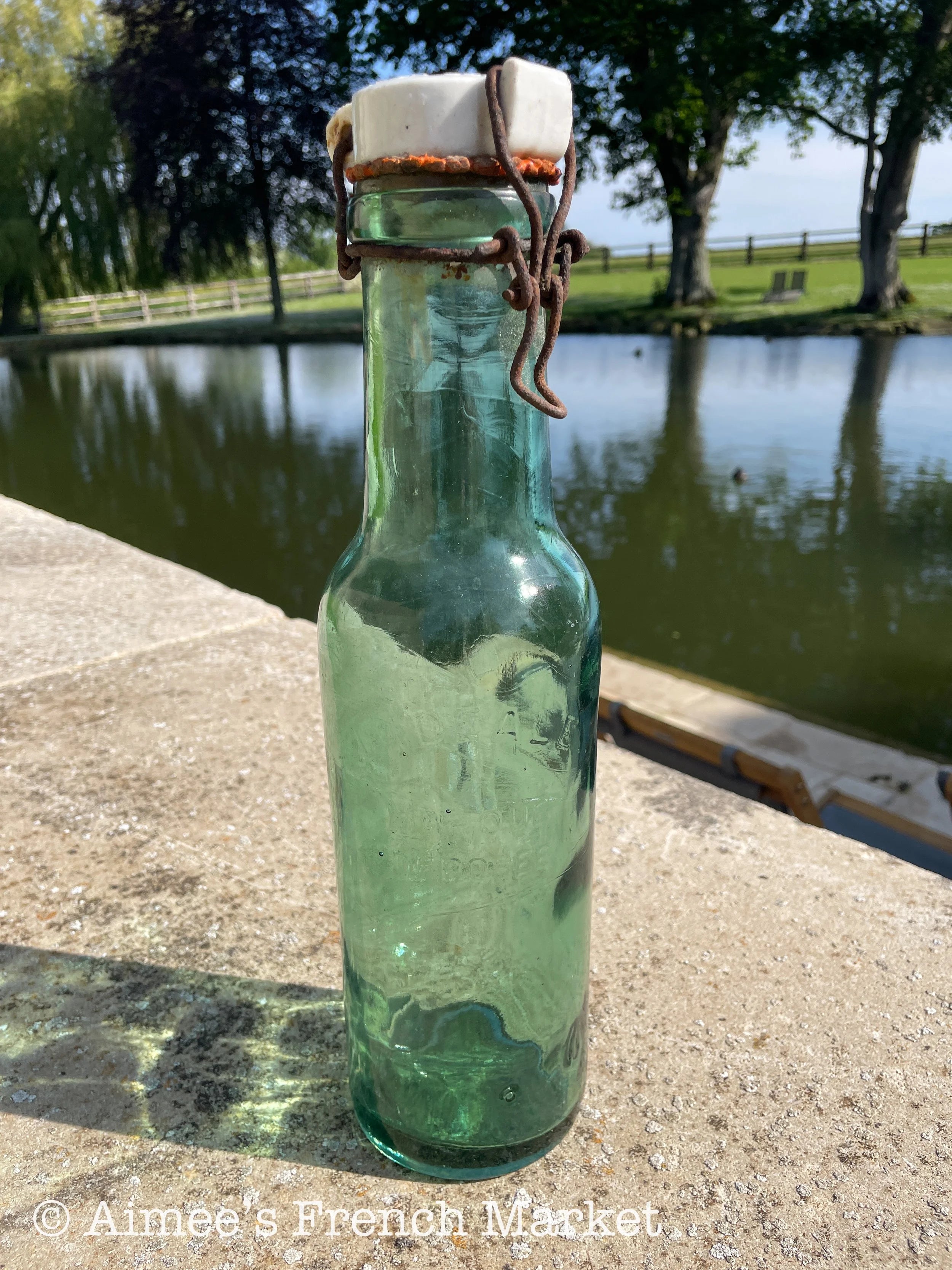 Rare LARGE Vintage Preserves Bottles L'Idéal with porcelain cap - 1920s