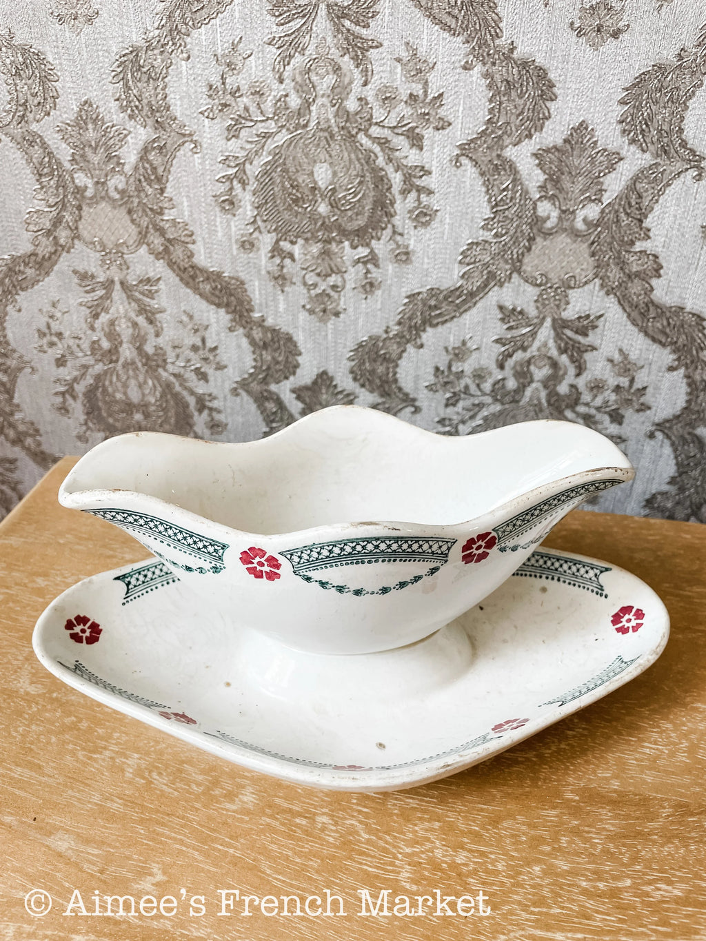 Vintage Saucier/Gravy Boat from Moulin des Loups & Hamage, c.1930-1940s