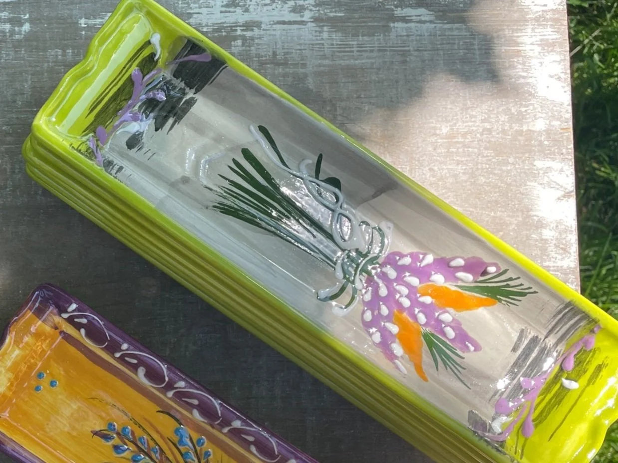 French Lavender Cracker Dish, Charcuterie/Appetizer Plate or Spoon Rest
